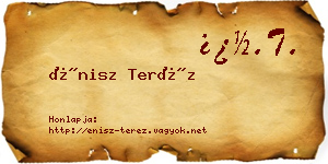 Énisz Teréz névjegykártya
